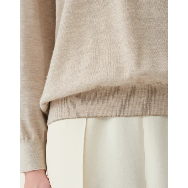 Fabiana Filippi Cashmere and Silk Sweater in Cachà, view 5