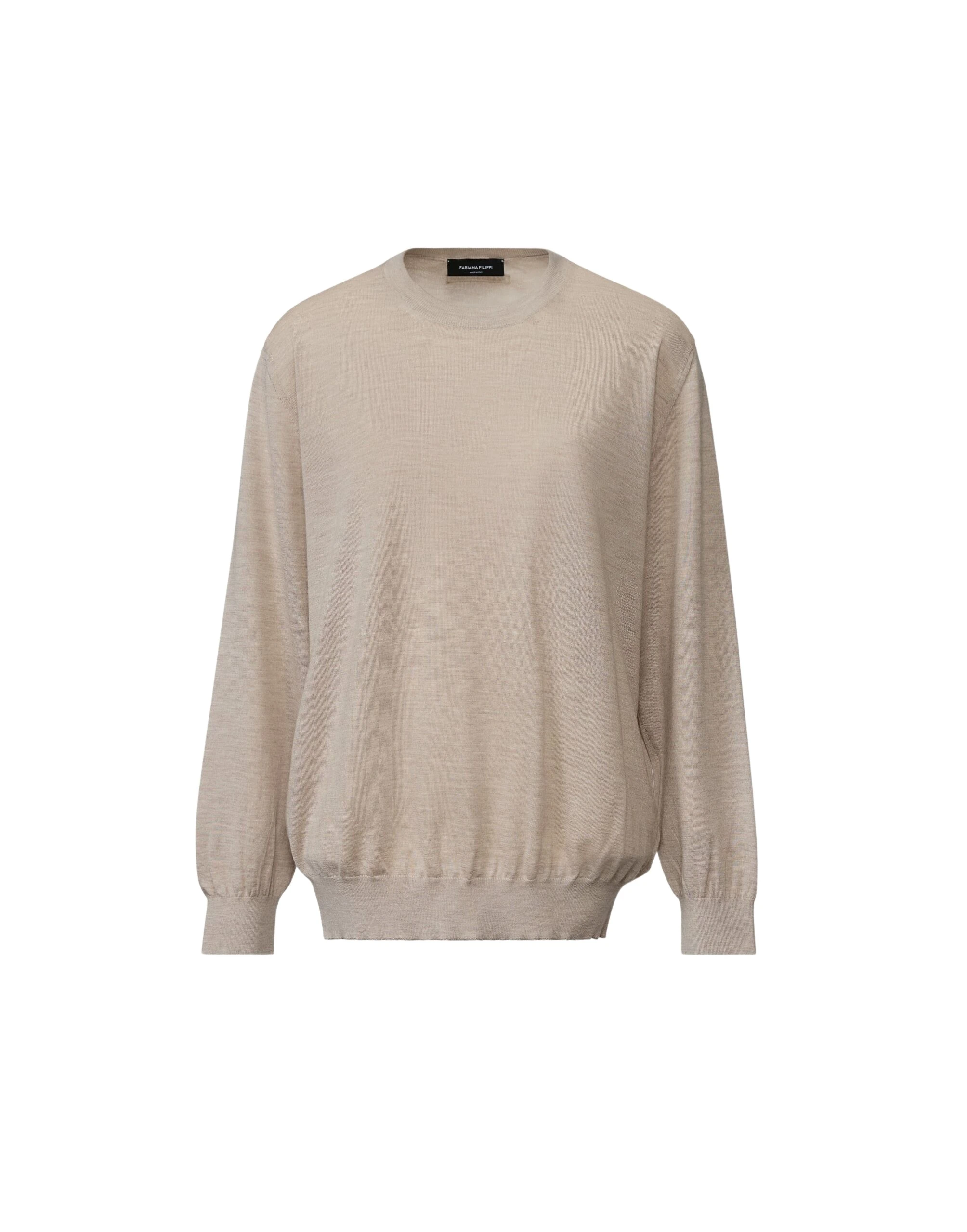 Fabiana Filippi Cashmere and Silk Sweater in Cachà