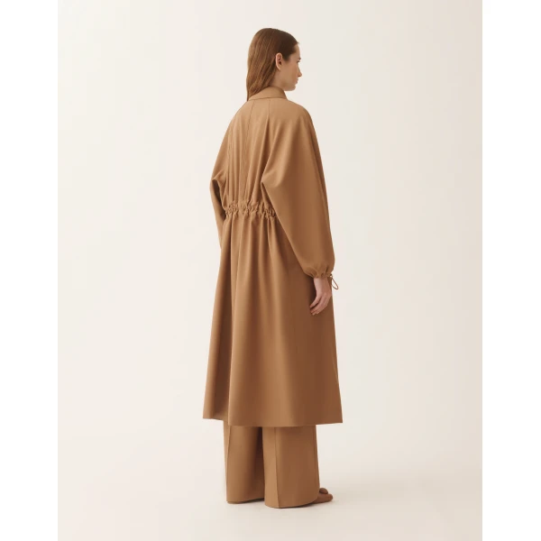Fabiana Filippi Coat in Techno Tailoring, Wicker, view 5