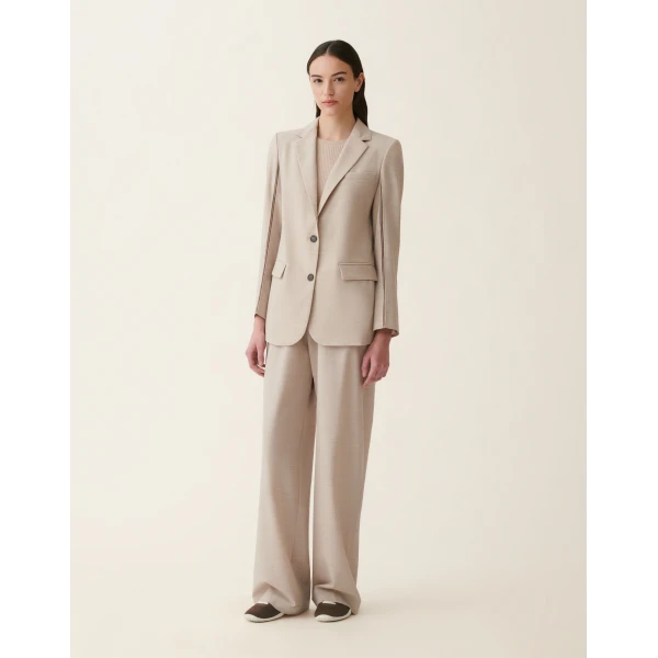 Fabiana Filippi Cool Wool Blazer in Cachà, view 3