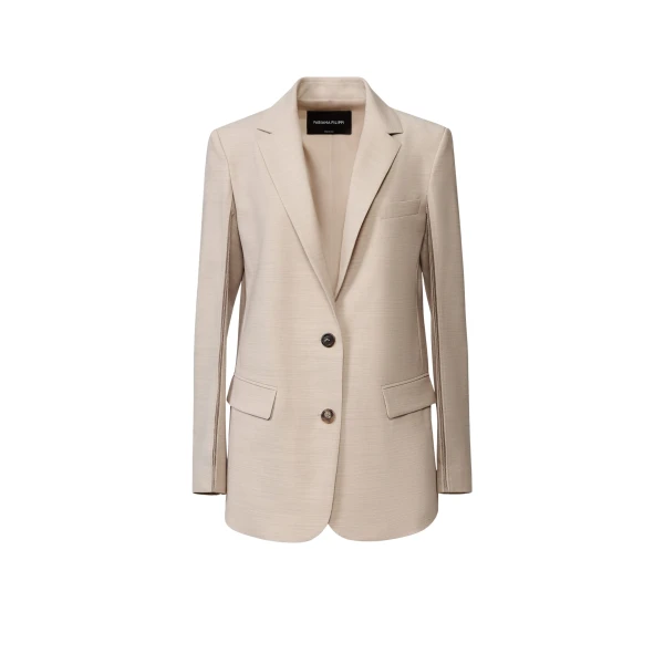 Fabiana Filippi Cool Wool Blazer in Cachà