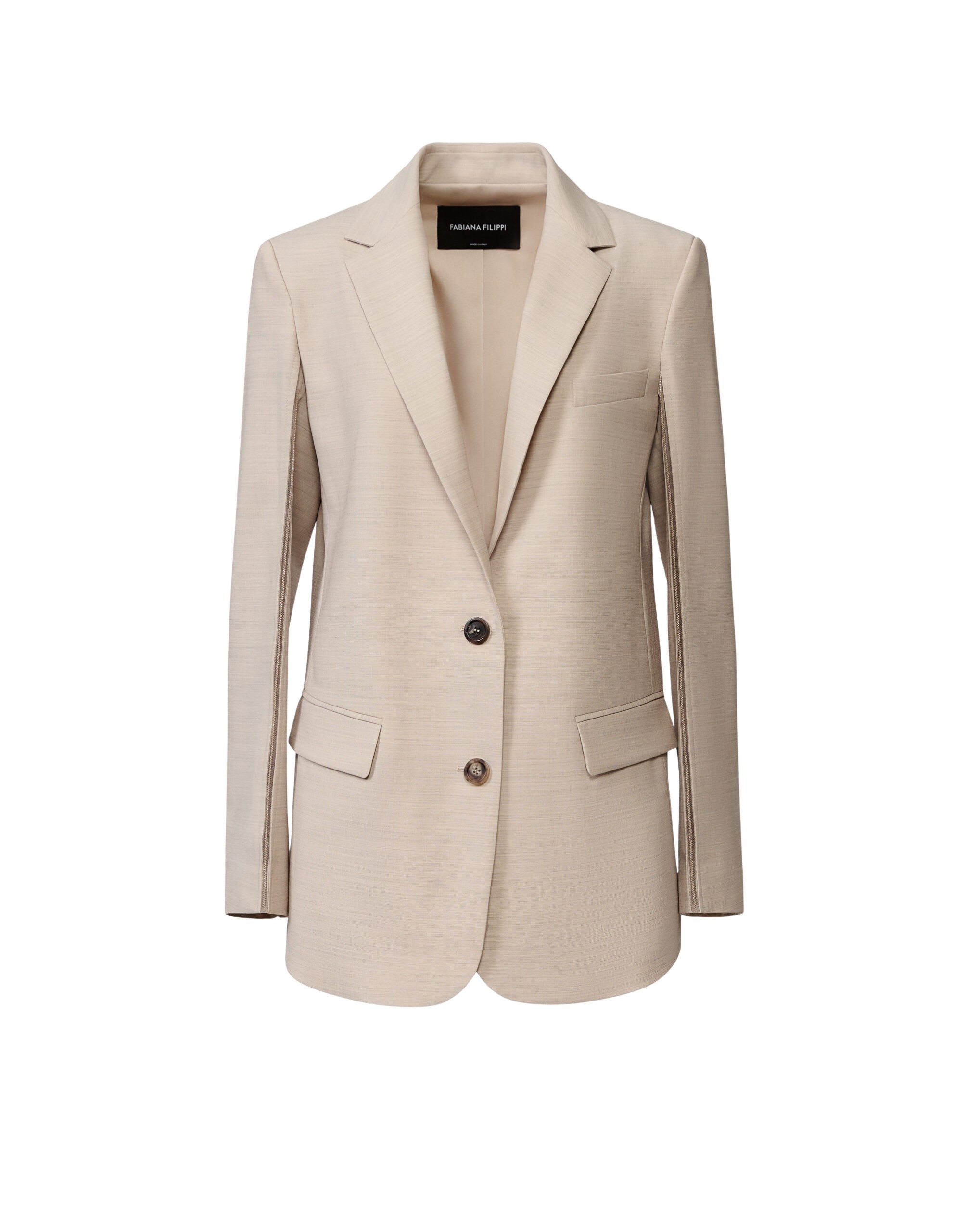 Fabiana Filippi Cool Wool Blazer in Cachà