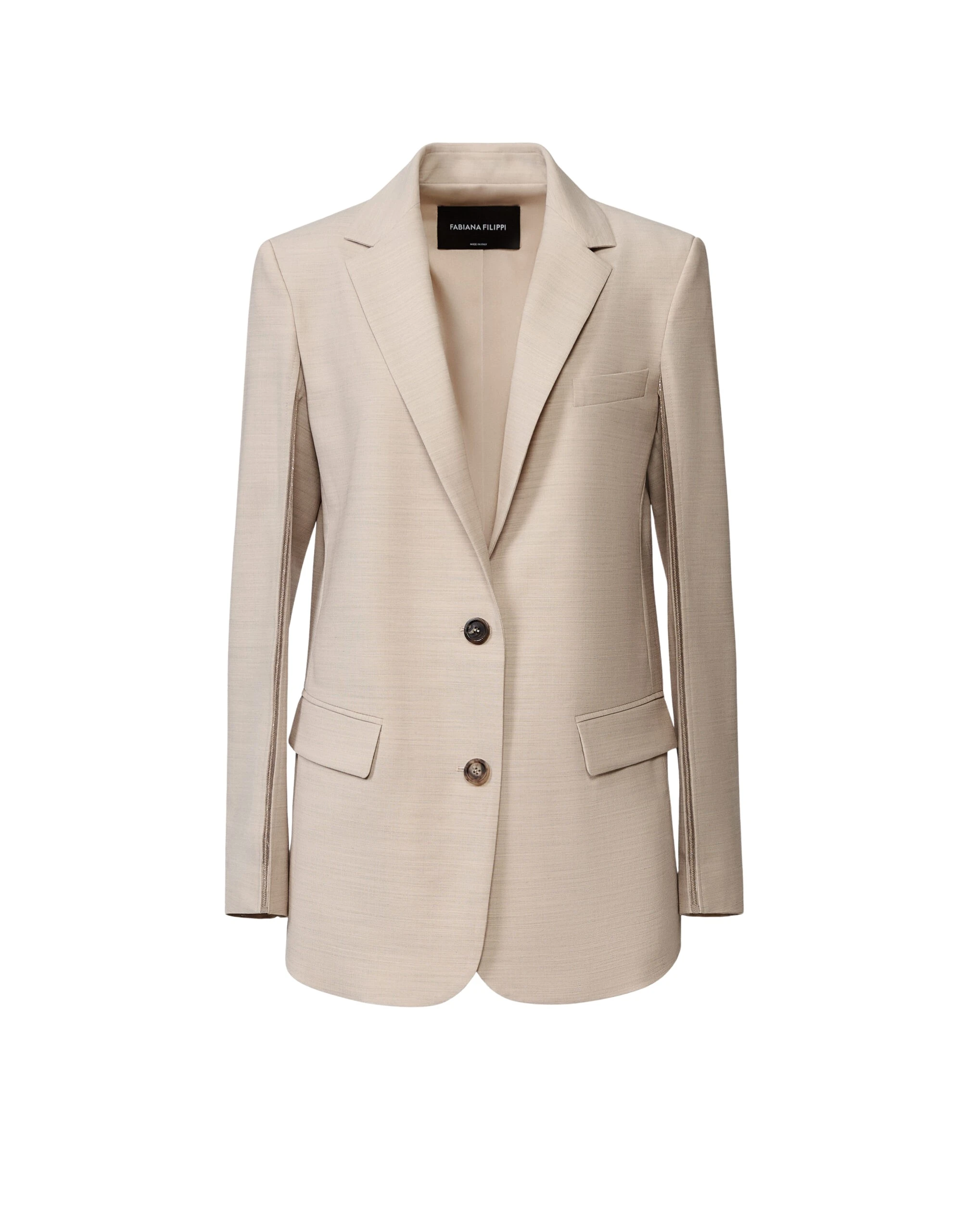 Fabiana Filippi Cool Wool Blazer in Cachà