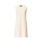 Fabiana Filippi Cotton Tweed Dress with Sequins in Butter