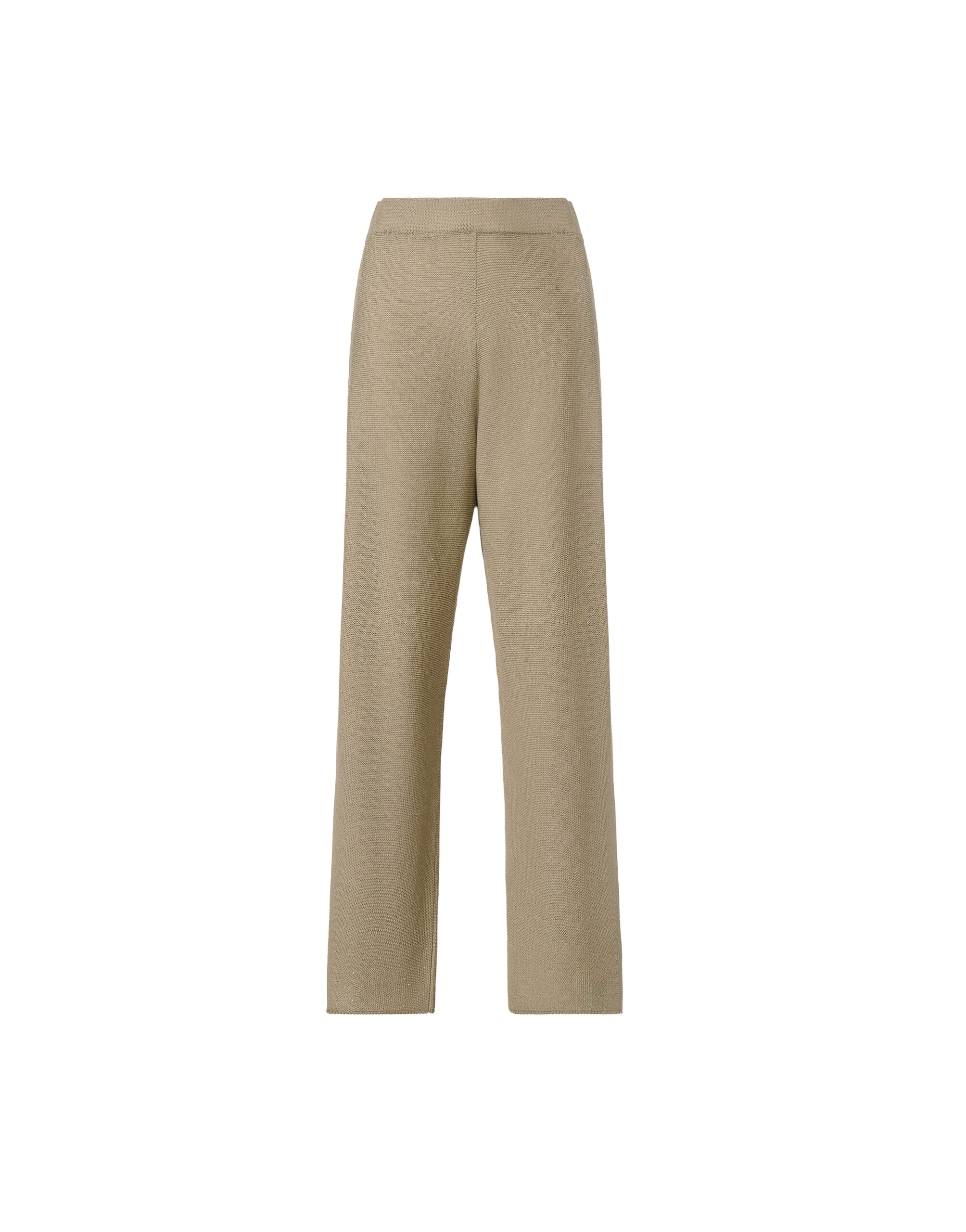 Fabiana Filippi Cotton and Linen Pants with Sequins in Khaki