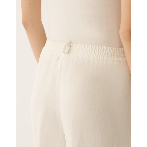Fabiana Filippi Crepe de Chine Pants in Butter, view 5