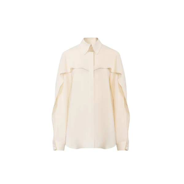 Fabiana Filippi Crepe de Chine Shirt in Butter