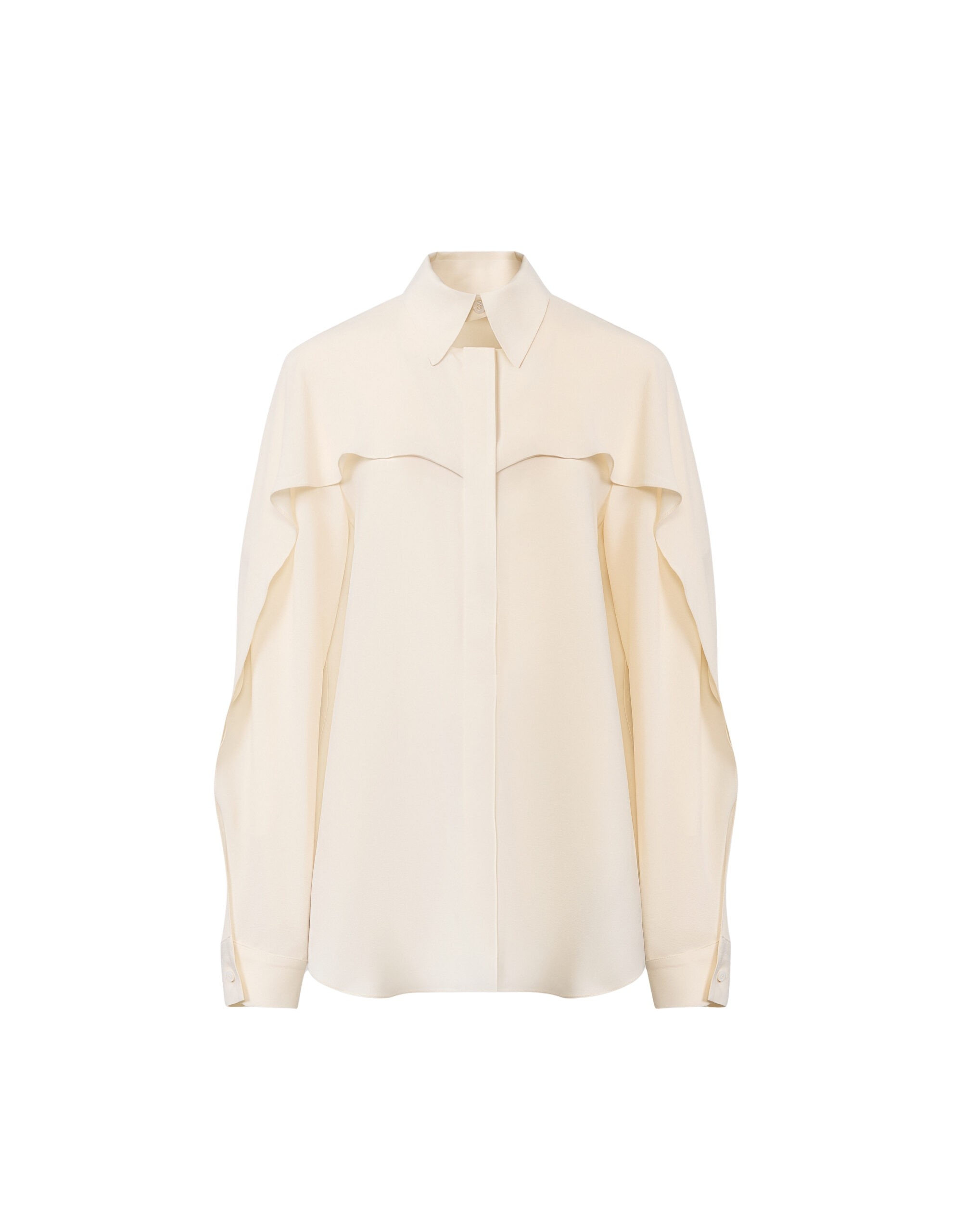 Fabiana Filippi Crepe de Chine Shirt in Butter