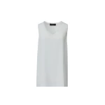 Fabiana Filippi Crepe de Chine Tank Top in Aqua