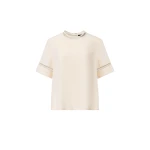 Fabiana Filippi Crepe de Chine Top in Butter