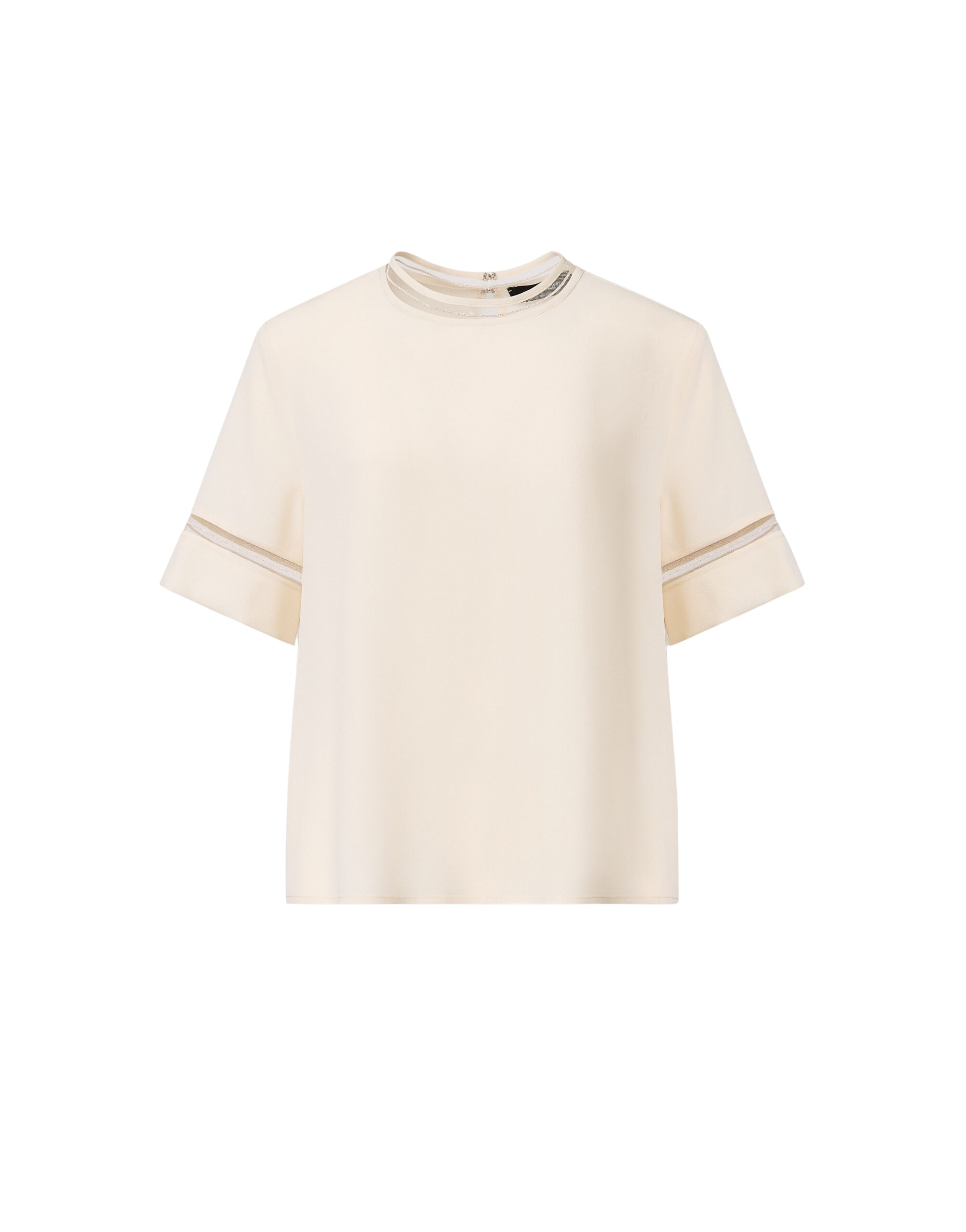 Fabiana Filippi Crepe de Chine Top in Butter