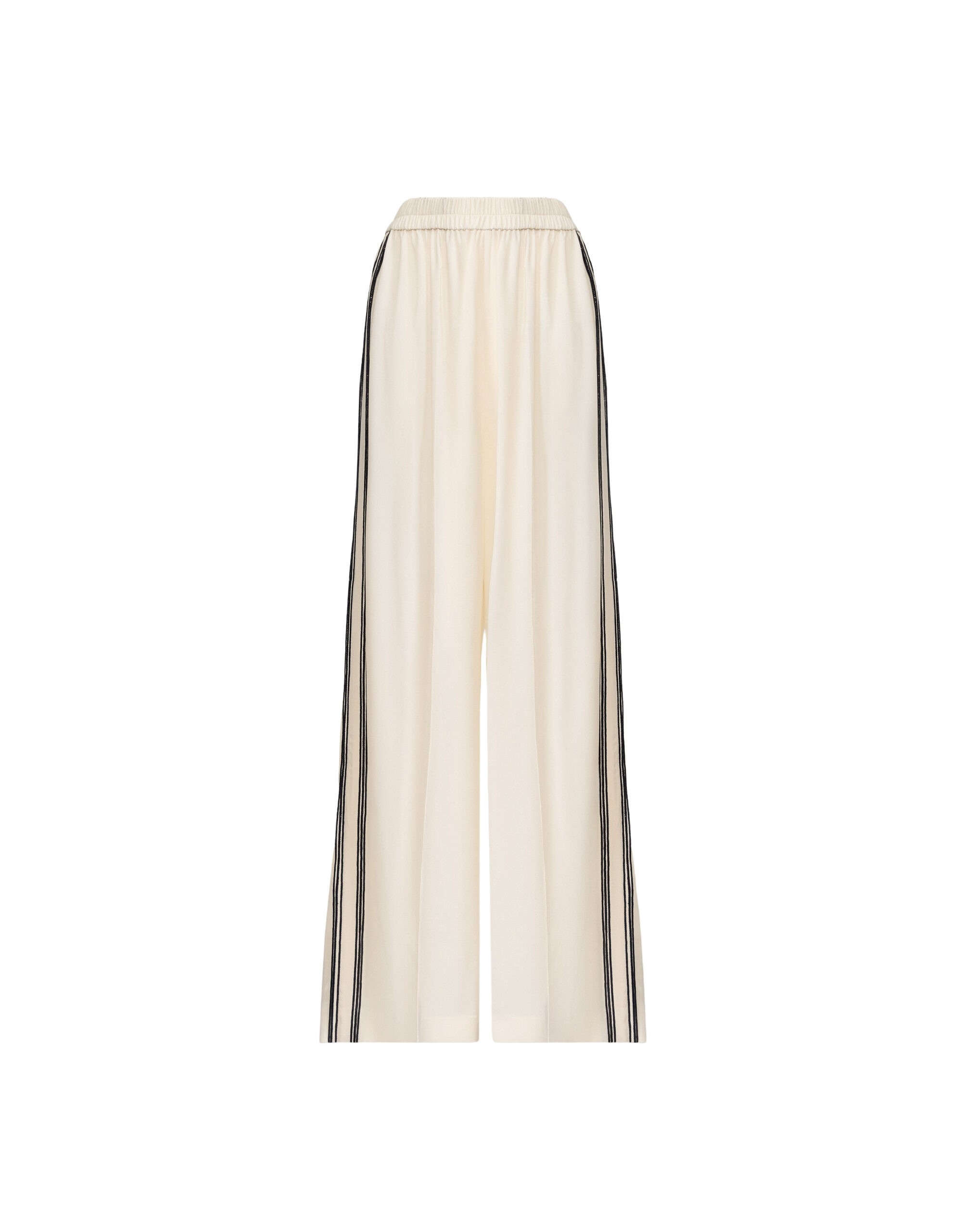 Fabiana Filippi Crêpe de Chine Trousers in Butter