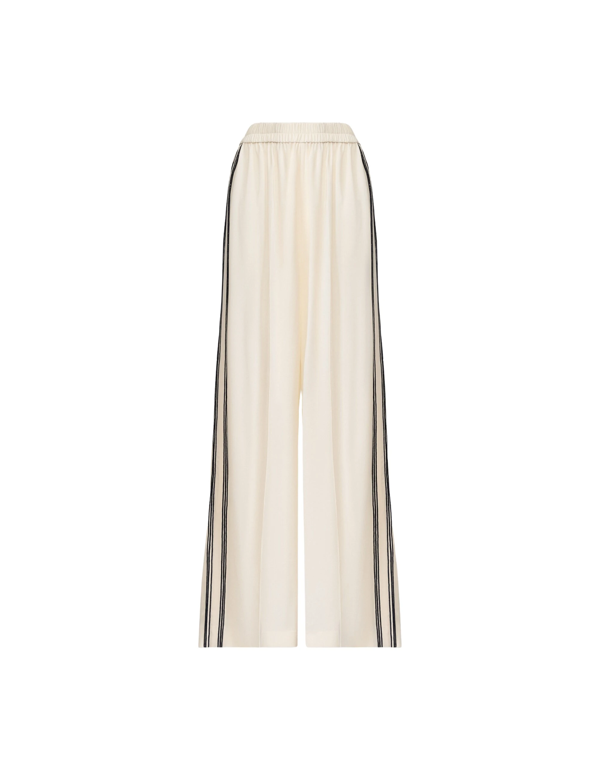 Fabiana Filippi Crêpe de Chine Trousers in Butter