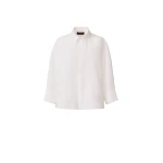 Fabiana Filippi Cropped Shirt in Optic White Poplin
