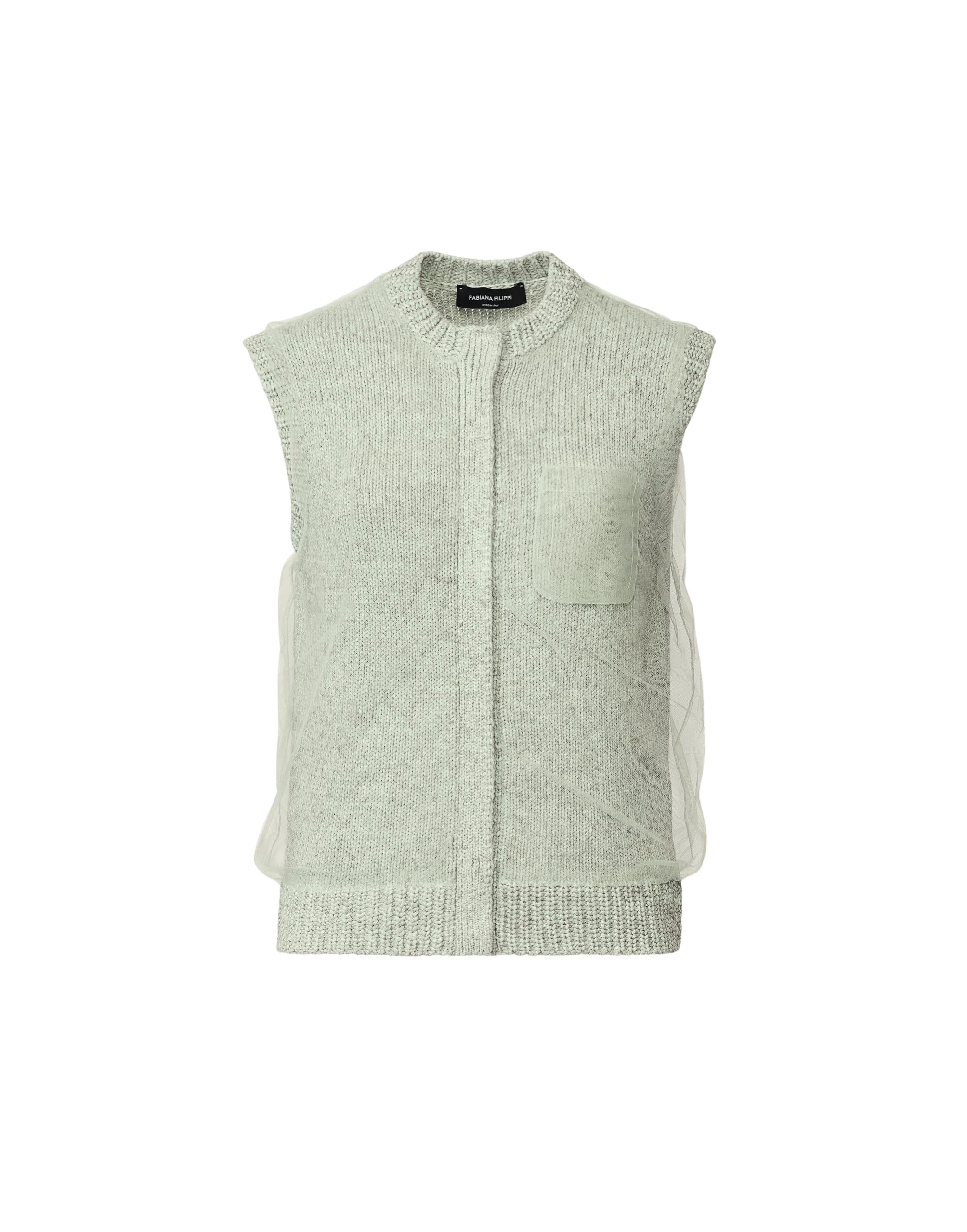 Fabiana-Filippi-Cropped-Vest-in-Mouline-Yarn-Ghirri-Green-scaled34164_nobg Fabiana Filippi Cropped Vest in Mouliné Yarn, Ghirri Green