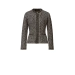 Fabiana Filippi Dark Blue Sequin Tweed Jacket with a Denim Effect in Night Blue