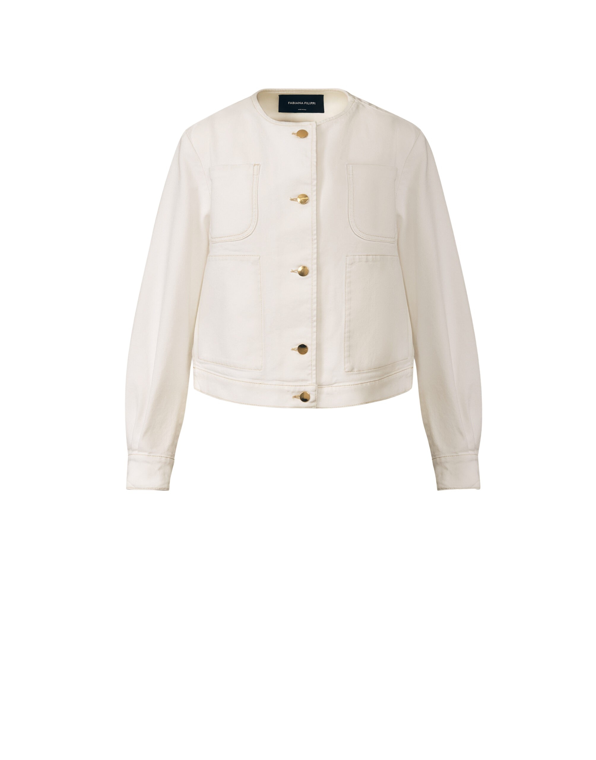 Fabiana Filippi Denim Jacket in White