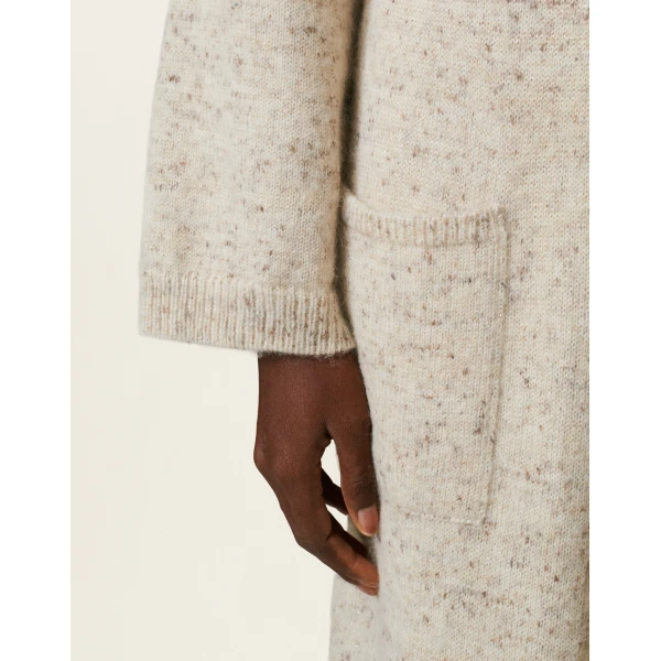 Fabiana Filippi Donegal Yarn Cardigan with Lurex in Cachà, view 5