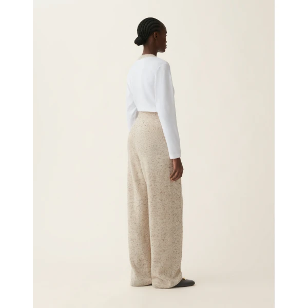 Fabiana Filippi Donegal Yarn Trousers with Lurex in Cachà, view 4