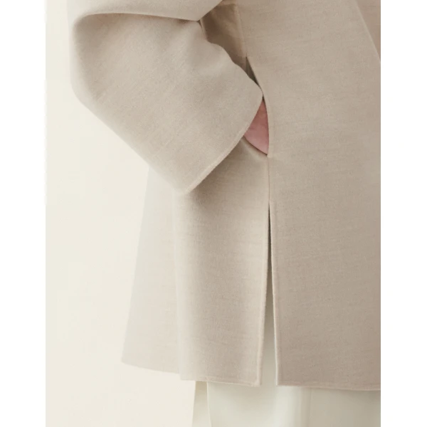 Fabiana Filippi Double Wool Caban in Cachà Coat, view 5
