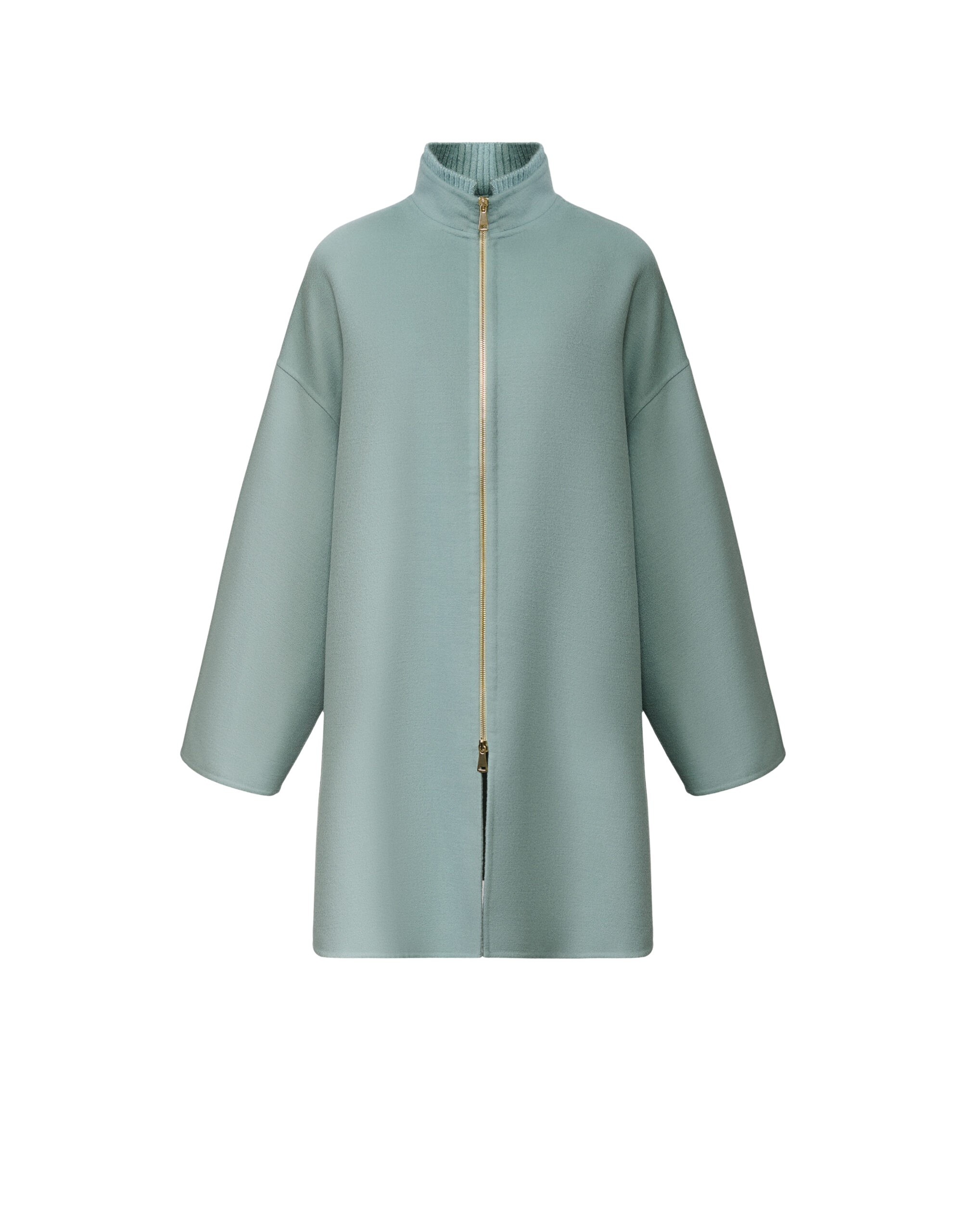 Fabiana Filippi Double Wool Caban in Green Coat