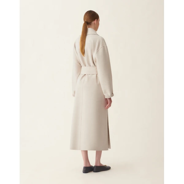 Fabiana Filippi Double Wool Coat in Cachà, view 4