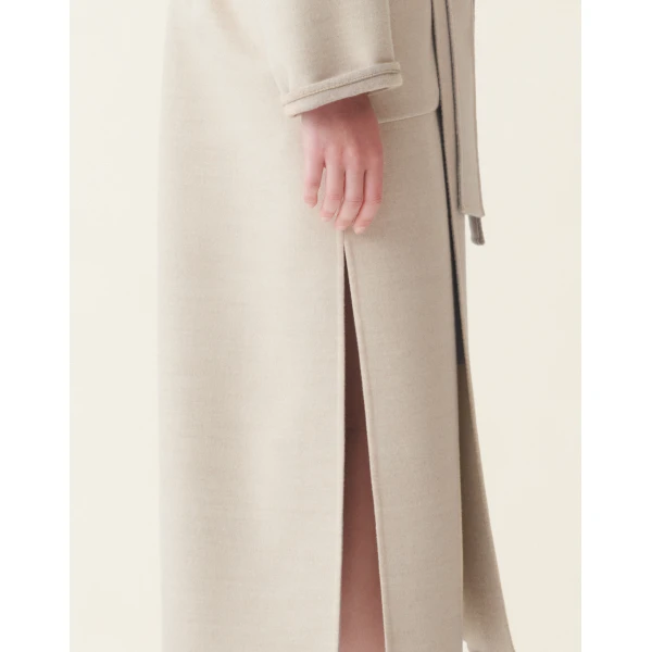 Fabiana Filippi Double Wool Coat in Cachà, view 5