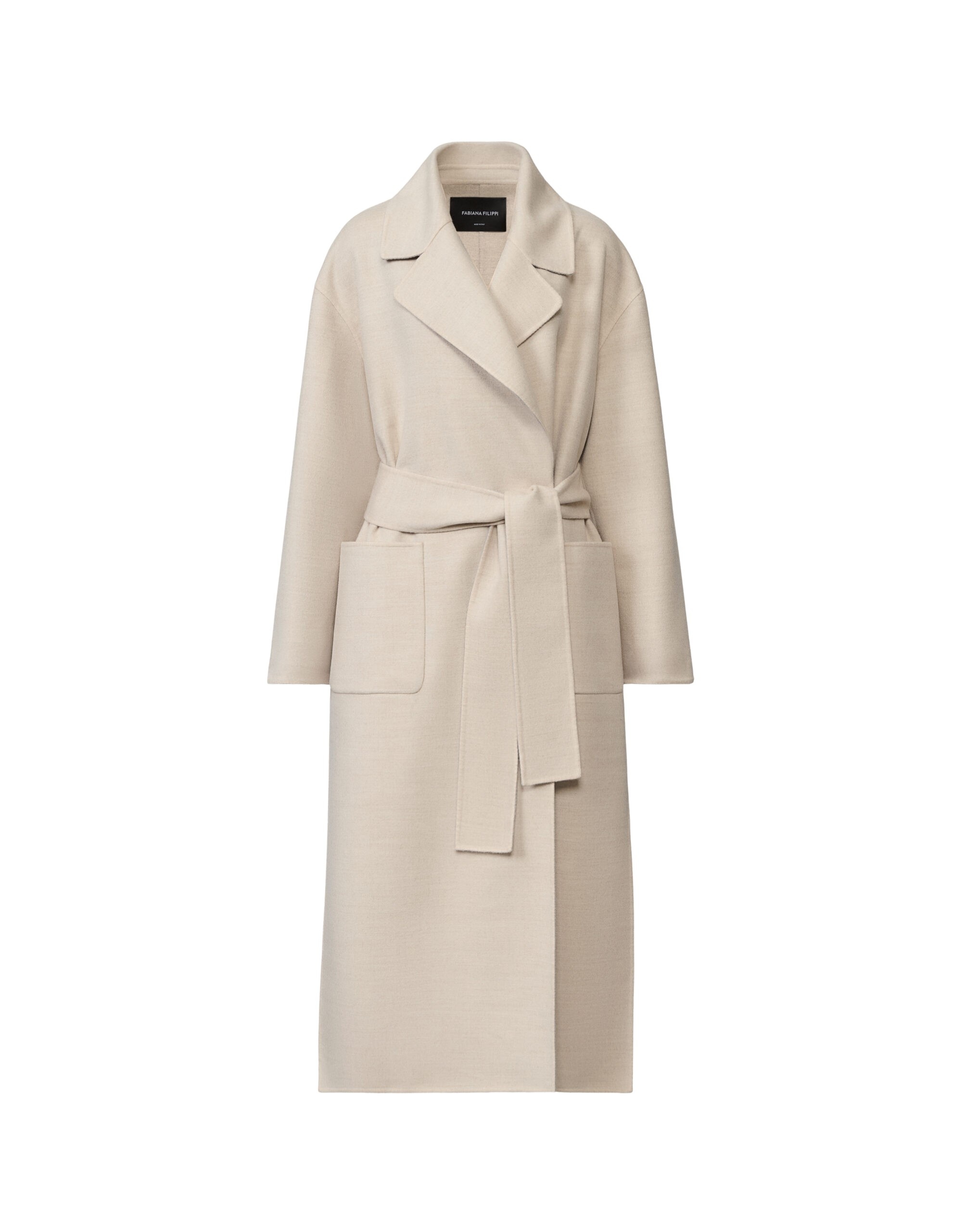 Fabiana Filippi Double Wool Coat in Cachà