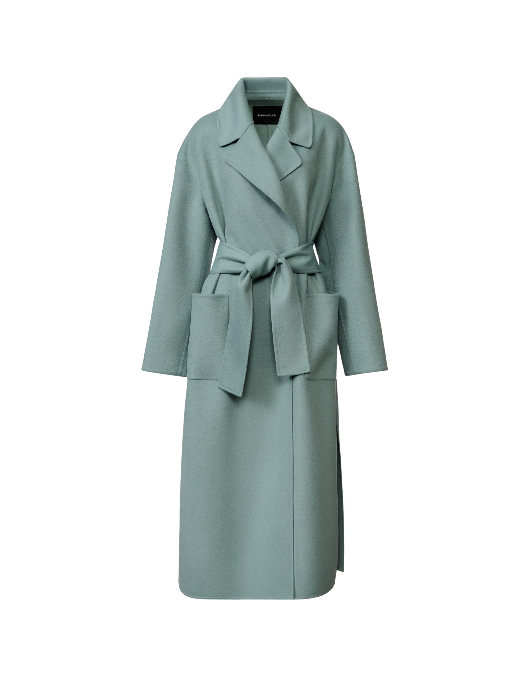 Fabiana Filippi Double Wool Coat in Green