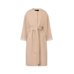 Fabiana Filippi Double Wool Coat in Kasha