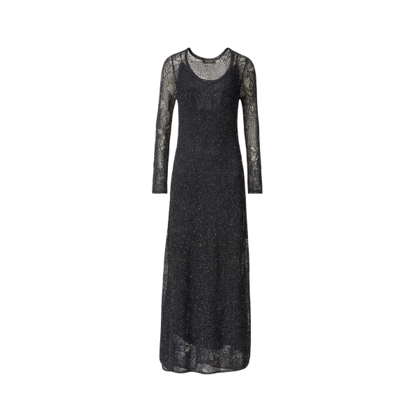 Fabiana Filippi Dress in Midnight Blue Micro Sequins