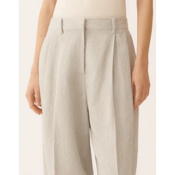 Fabiana Filippi Fil Coupé Drop Tailoring Pants in Ice, view 5