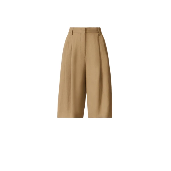 Fabiana Filippi Fluid Linen and Viscose Bermuda Shorts