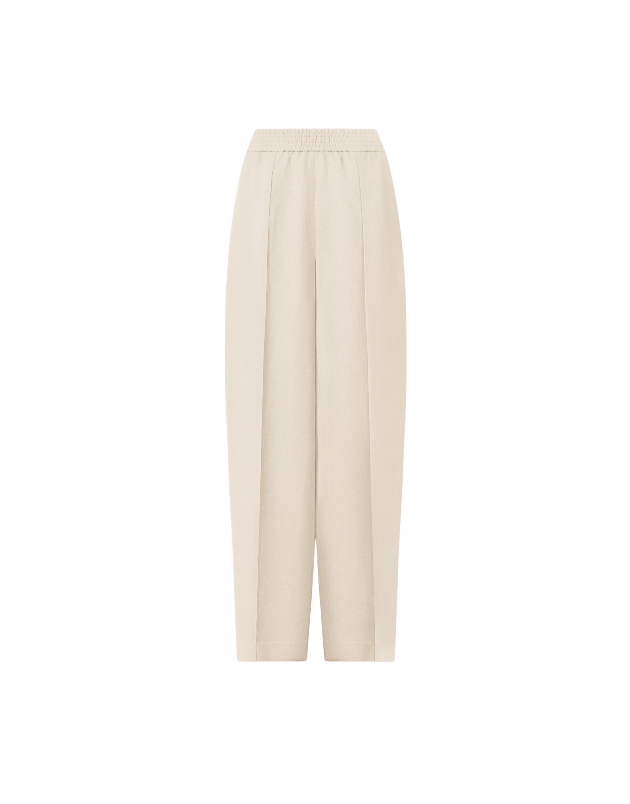 Fabiana Filippi Fluid Linen and Viscose Pants in Butter