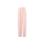 Fabiana Filippi Fluid Linen and Viscose Trousers in Petal Pink