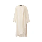 Fabiana Filippi Fluid Midi Dress in Cream, Butter