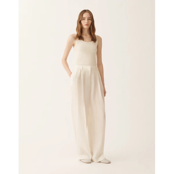 Fabiana Filippi Fluid Pants in Butter, view 3