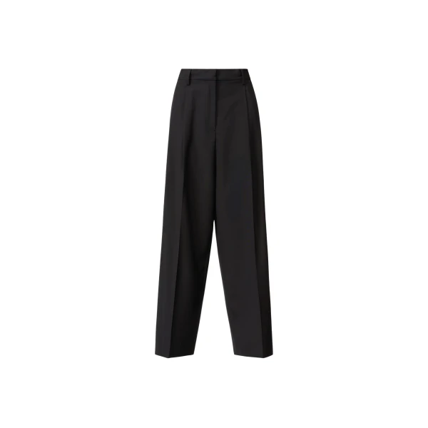 Fabiana Filippi Fluid Techno-Tailored Pants in Midnight Blue