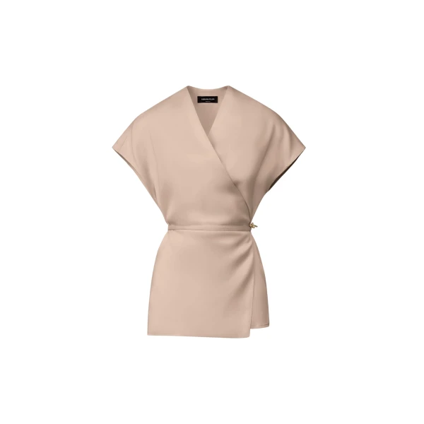 Fabiana Filippi Fluid Vest Top in Mocha