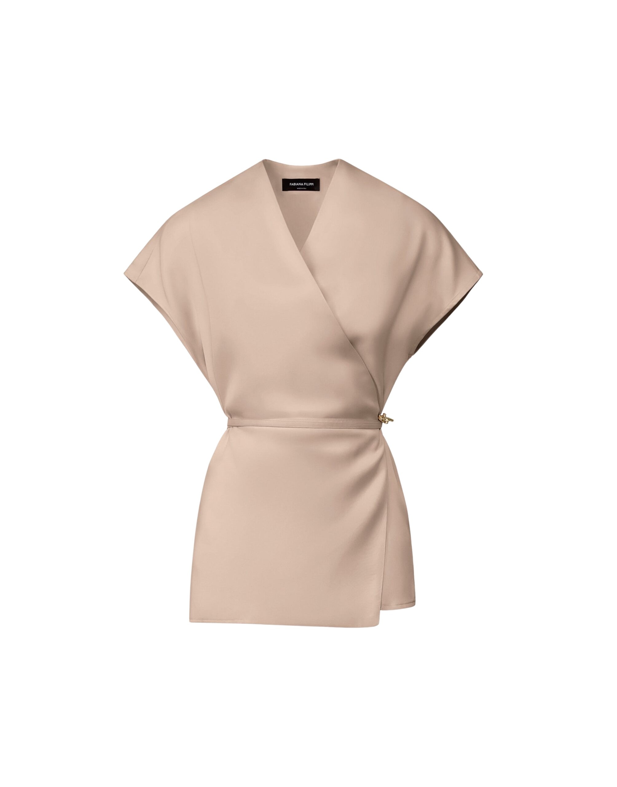 Fabiana Filippi Fluid Vest Top in Mocha
