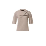 Fabiana Filippi Gauze Cashmere Sweater in Mocha