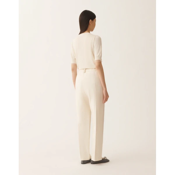 Fabiana Filippi Gubbio Joggers in Butter-Colored Cotton Gabardine, view 4