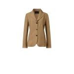 Fabiana Filippi Jacket in Fluid Linen and Viscose, Mud