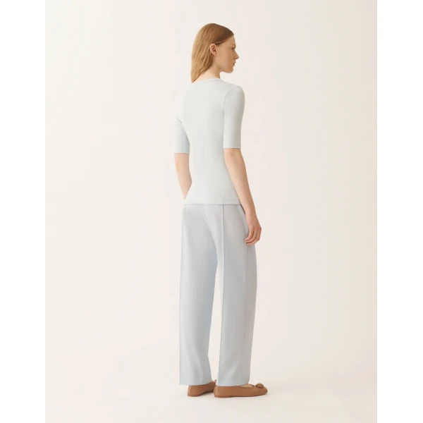 Fabiana Filippi Jersey T-shirt in Aqua Top, view 4