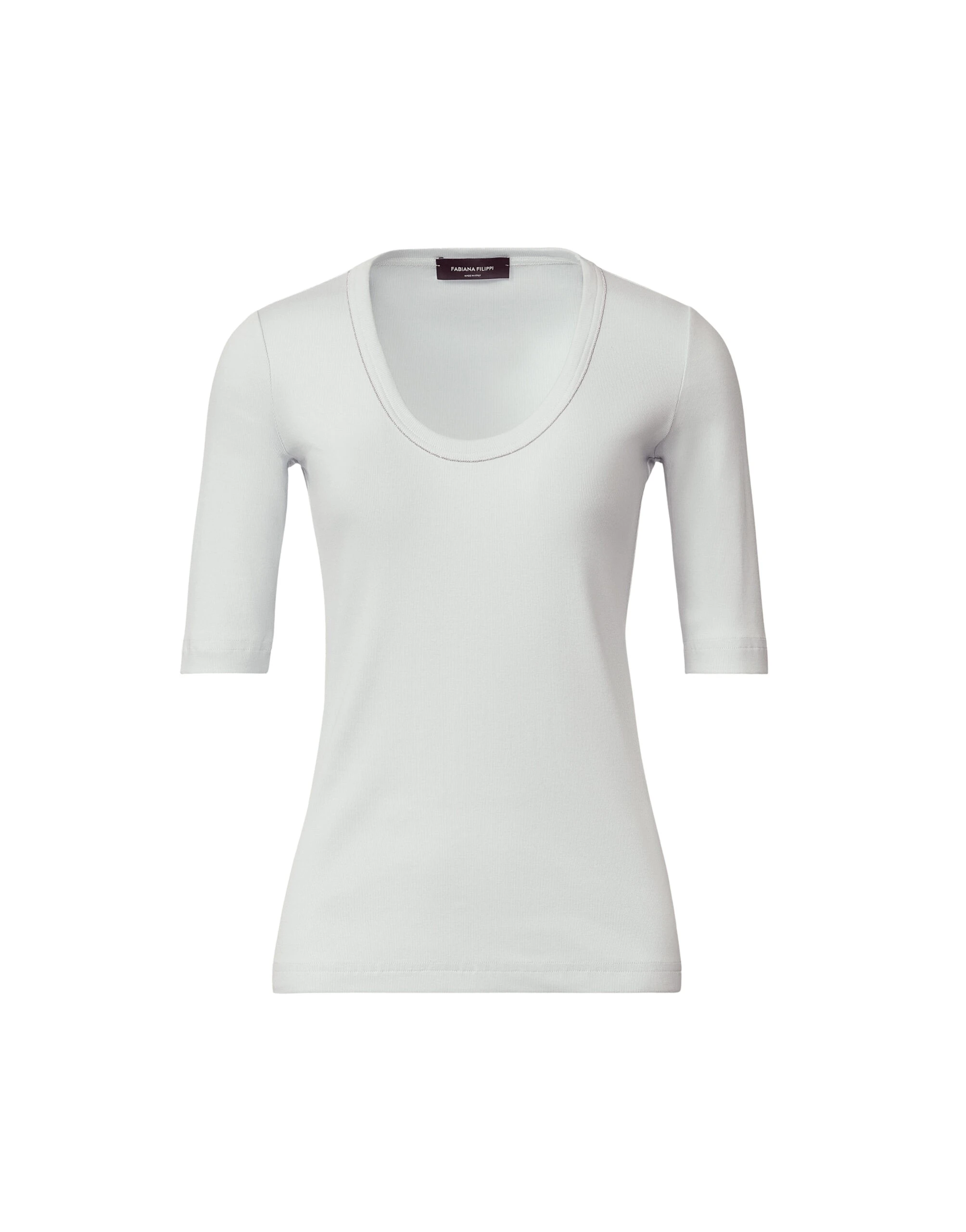 Fabiana-Filippi-Jersey-T-shirt-in-Aqua-scaled45613_nobg Fabiana Filippi Jersey T-shirt in Aqua Top