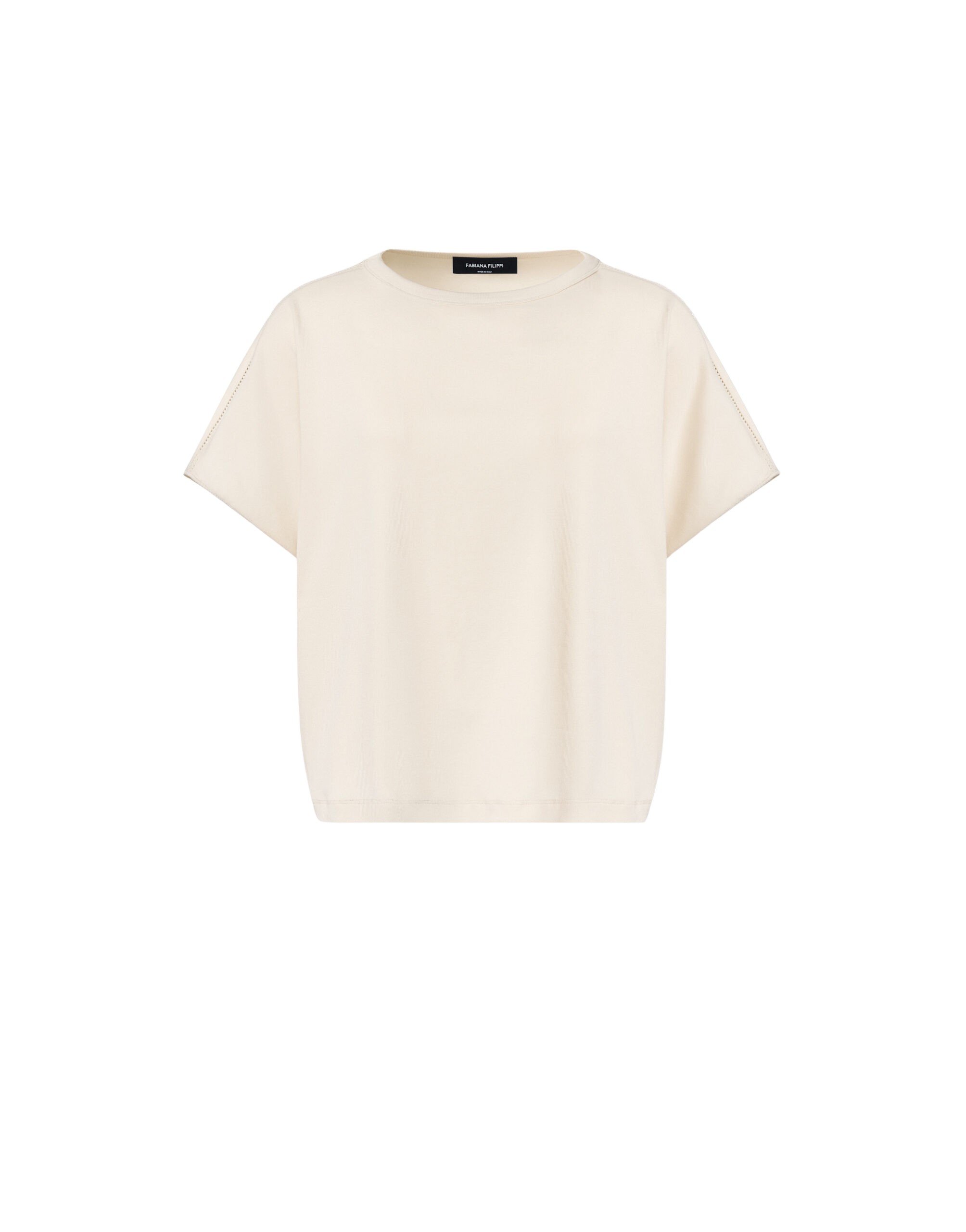 Fabiana Filippi Jersey T-shirt in Butter Top