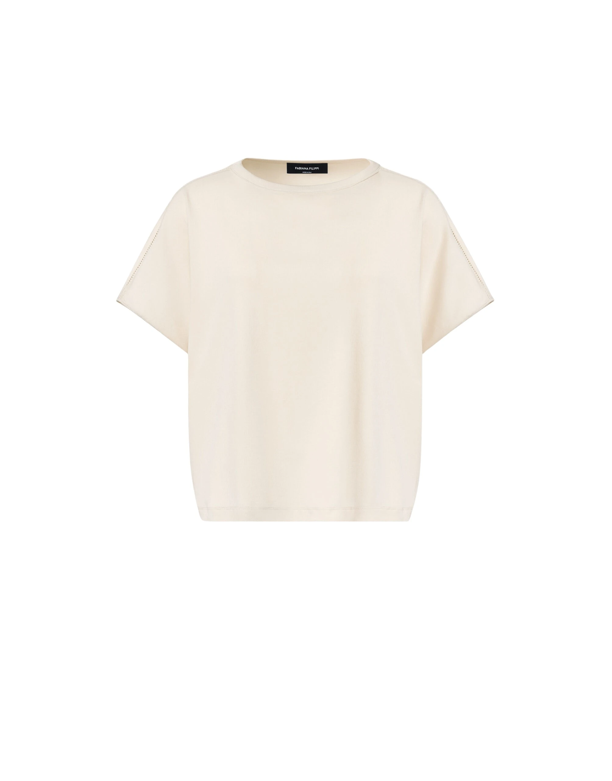 Fabiana Filippi Jersey T-shirt in Butter Top