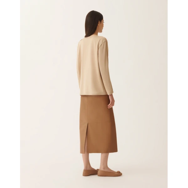 Fabiana Filippi Jersey T-shirt in Maple Top, view 4