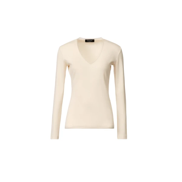Fabiana Filippi Jersey T-shirt in White Skirt