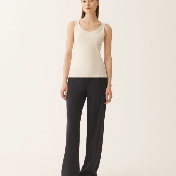 Fabiana Filippi Jersey Tank Top in Butter, view 3